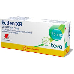 Ectien XR 75 mg x 30 Cápsulas MicroGránulos Recubiertos De Liberación Prolongada - Chile