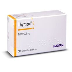 Thyrozol 5 mg x 50 Comprimidos Recubiertos - Merck