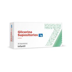 Glicerina 1/4 x 20 Supositorios - Seven pharma chile spa