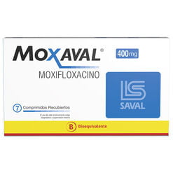 MOXAVAL Moxifloxacino 400 mg 7 comprimidos - Saval s.a.