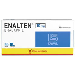 ENALTEN Enalapril maleato 10 mg 30 comprimidos - Saval s.a.