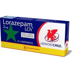 Product image of Lorazepam 2 mg Caja 30 Comp. CHILE