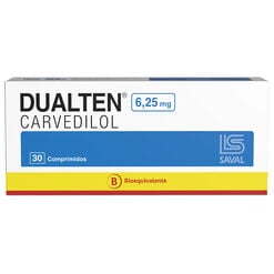 DUALTEN Carvedilol 6,25 mg 30 comprimidos - Saval s.a.