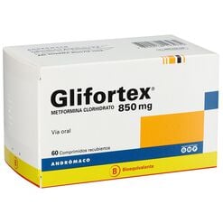 Glifortex 850 mg x 60 Comprimidos Recubiertos - Andromaco s.a.