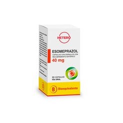 Esomeprazol 40 mg x 30 Cápsulas con Gránulos con Recubrimiento Entérico HETERO - Seven pharma chile spa