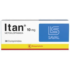 ITAN Metoclopramida 10 mg 30 comprimidos - Saval s.a.