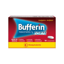 Bufferin Forte Paracetamol 1 G 18 Comprimidos - Genomma otc