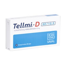 Tellmi-D 80 mg/12.5 mg x 30 Comprimidos Bicapa - Saval s.a.