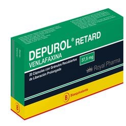 Product image of Depurol Retard 37.5 mg x 20 Cápsulas con Gránulos de Liberación Prolongada - Megalabs chile s.a