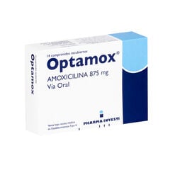 Optamox 875 mg x 14 Comprimidos Recubiertos - Megalabs chile s.a