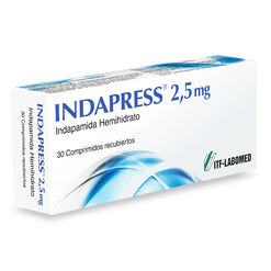 Indapress 2.5 mg x 30 Comprimidos Recubiertos - Itf - labomed