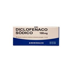 Product image of Diclofenaco Sodico 100 mg x 8 Cápsulas con Gránulos de Liberación Prolongada ANDROMACO S.A.