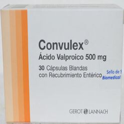 Product image of Convulex 500 mg x 30 Cápsulas Blandas - Bph s.a.