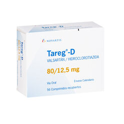 Tareg-D 80 mg/12.5 mg x 56 Comprimidos Recubiertos - Axon