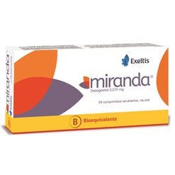 Miranda 0,075 mg x 28 Comprimidos Recubiertos - Exeltis