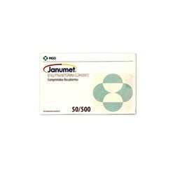 Janumet 50 mg/500 mg x 56 Comprimidos Recubiertos - Merck sharp & dohme