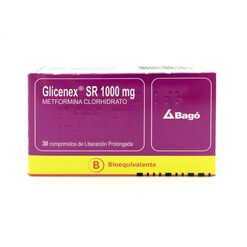 Glicenex SR 1000 mg x 30 Comprimidos de Liberación Prolongada - Bago