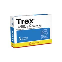 Trex 500 mg x 3 Comprimidos Recubiertos - Saval s.a.