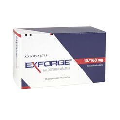 Exforge 10 mg/160 mg x 56 Comprimidos Recubiertos - Novartis