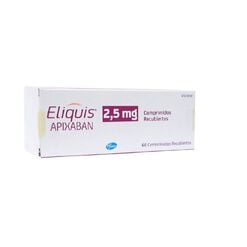 Eliquis 2.5 mg x 60 Comprimidos Recubiertos - Pfizer de chile s.a.