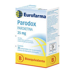 Product image of Parodox LP 25 mg x 30 Comprimidos con Recubrimiento Entérico de Liberación Prolongada - Eurofarma chile