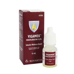 Product image of Vigamox 0,5 % x 5 mL Solución Oftálmica - Novartis