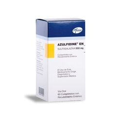 Azulfidine-Ect 500 mg Caja 100 Comp. Recubiertos - Pfizer de chile s.a.