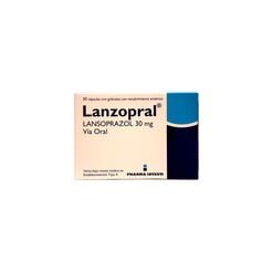 Lanzopral 30 mg x 30 Cápsulas con Gránulos con Recubrimiento Entérico - Megalabs chile s.a