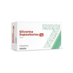 Glicerina 1/1 x 10 Supositorios - Seven pharma chile spa