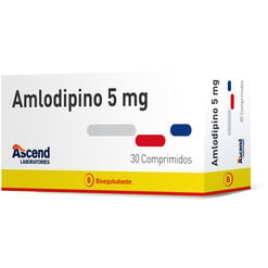 Product image of Amlodipino 5 mg Caja 30 Comp. ASCEND