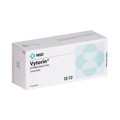 Vytorin 10 mg/10 mg x 28 Comprimidos - Organon chile s.p.a.