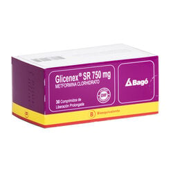 Glicenex SR 750 mg x 30 Comprimidos de Liberación Prolongada - Bago