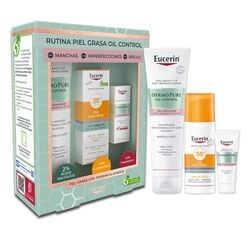 Product image of EUCERIN Pack Rutina Piel Grasa Gel Dermopure + Mini Triple Effect + Oil Control