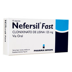 Nefersil Fast 125 mg x 10 Cápsulas - Megalabs chile s.a