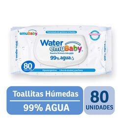 Emubaby Water Toall.Humedas P 80 Un - Emuwipes