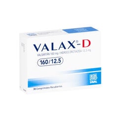 Valax-D 160 mg/12.5 mg x 30 Comprimidos Recubiertos - Saval s.a.