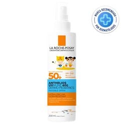 Product image of Protector Solar Niños Anthelios UV Mune 400 Dermo-Pediatrics Invisible Spray FPS 50+ - La roche posay