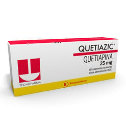 Product image of Quetiazic 25 mg x 60 Comprimidos Recubiertos - Tecnofarma s.a.