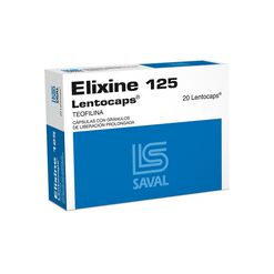 Elixine 125 mg x 20 Capsulas Con Granulos De Liberacion Prolongada - Saval s.a.