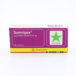 Product image of Somnipax 10 mg Caja 30 Comp. - Bago