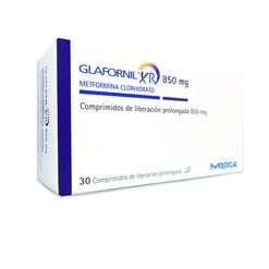 Glafornil XR 850 mg x 30 Comprimidos de Liberación Prolongada - Merck