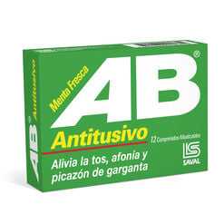 AB Antitusivo x 12 Comprimidos Masticables - Saval s.a.