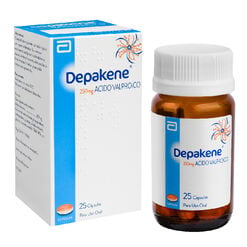 Product image of Depakene 250 mg x 25 Cápsulas Blandas - Abbott