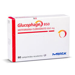 Glucophage 850 mg x 60 Comprimidos Recubiertos - Merck