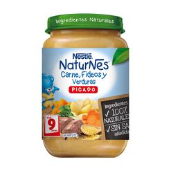 Picado Naturnes Carne, Fideos y Verduras 215g - Nestle