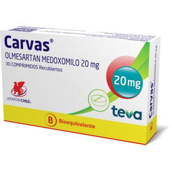 Carvas 20 mg x 30 Comprimidos - Chile