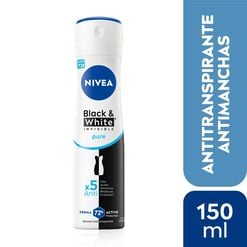 Product image of DESODORANTE SPRAY NIVEA INVISIBLE BLACK & WHITE PURE 150ML