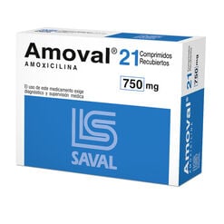 AMOVAL Amoxicilina 750 mg 21 comprimidos - Saval s.a.