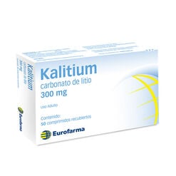 Product image of Kalitium 300 mg x 50 Comprimidos Recubiertos - Eurofarma chile