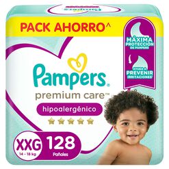 Pañales Desechables Pampers Premium Care Talla XXG 128 un